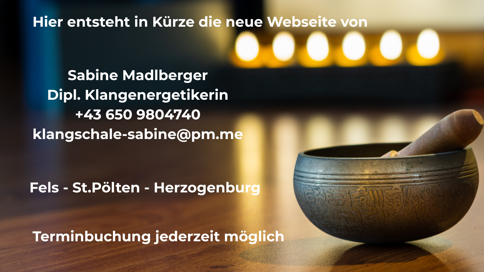 Hier entsteht in Kürze die neue Webseite
